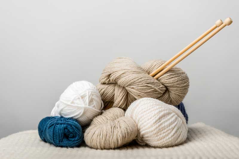 Yarn in different colors