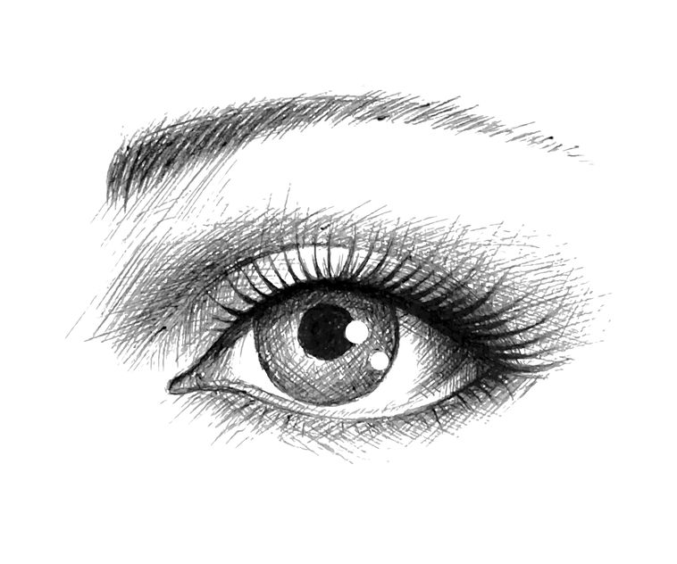 Realistic eye drawing
