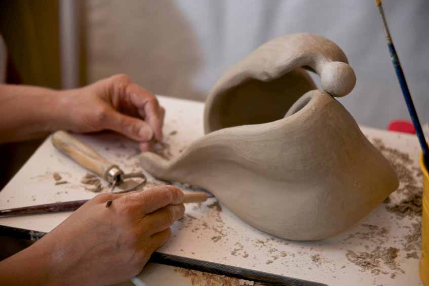 Clay sculpting
